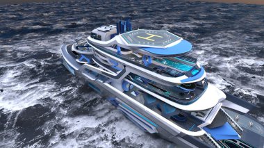 3D rendering of the  cruiser