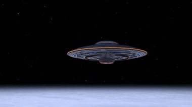 UFO 'nun 3B canlandırması.