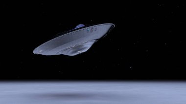 UFO 'nun 3B canlandırması.