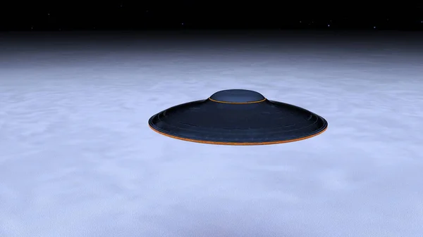 Ufo Nun Canlandırması — Stok fotoğraf