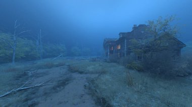 Ürkütücü malikanenin 3D canlandırması