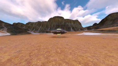 UFO 'nun 3B canlandırması.