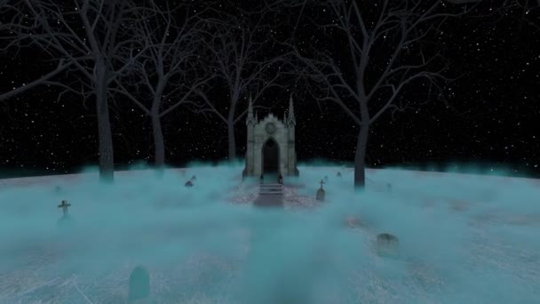 Darstellung Des Mausoleums Wald — Stockvideo