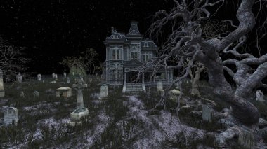 Ürkütücü malikanenin 3D canlandırması