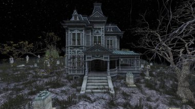 Ürkütücü malikanenin 3D canlandırması