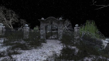 Ürkütücü malikanenin 3D canlandırması