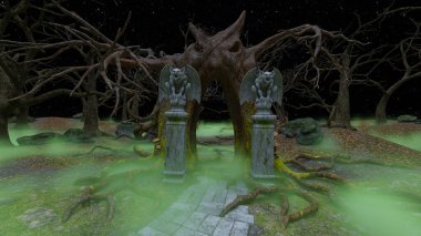 Ürkütücü ormanın 3 boyutlu canlandırması