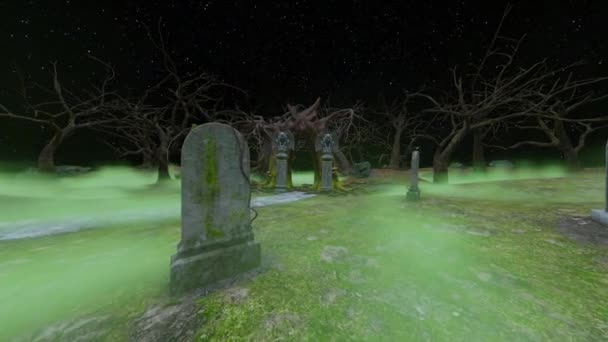 Mezarlığın Canlandırması — Stok video