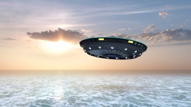 UFO 'nun 3B canlandırması.