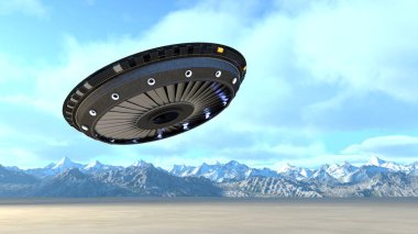 UFO 'nun 3B canlandırması.