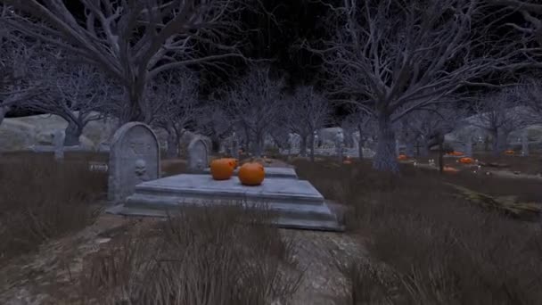 Rendering Cemetery — Vídeo de Stock