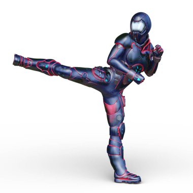 Bir siber adamın 3 boyutlu canlandırması