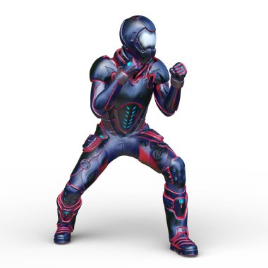 Bir siber adamın 3 boyutlu canlandırması