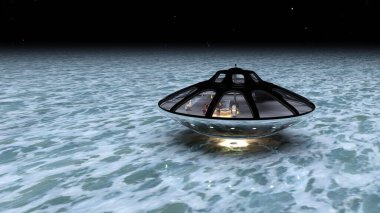 UFO 'nun 3B canlandırması.