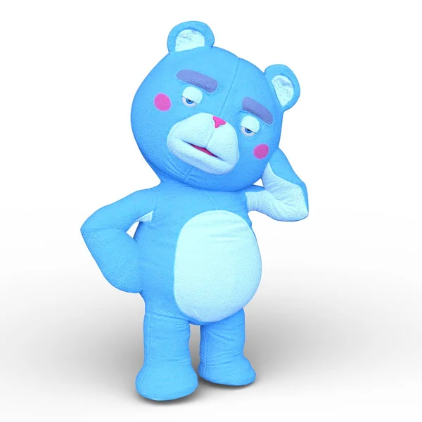 熊形象的3D渲染 — 图库照片