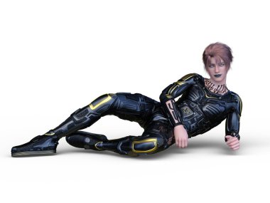 Bir siber adamın 3 boyutlu canlandırması