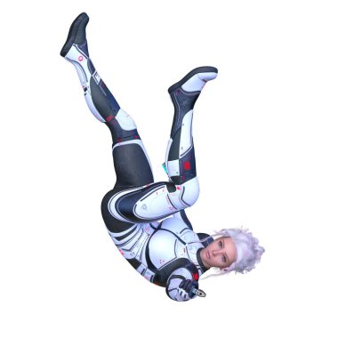 Bir siber kadının 3 boyutlu canlandırması