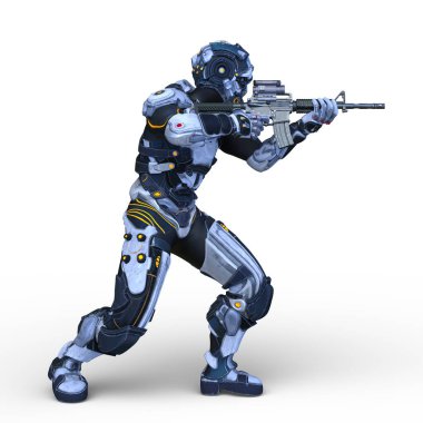 Bir siber adamın 3 boyutlu canlandırması