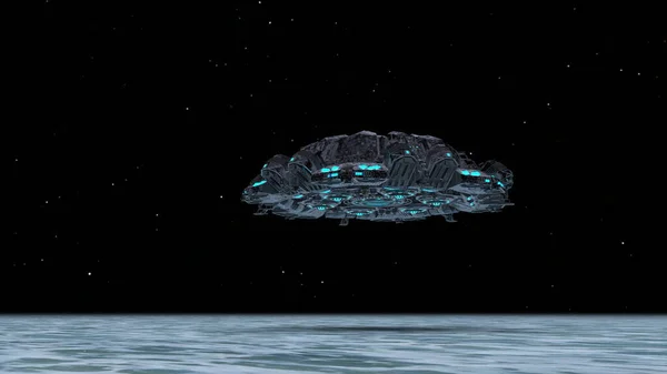 Ufo Nun Canlandırması — Stok fotoğraf