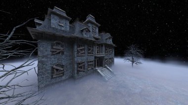 Ürkütücü malikanenin 3D canlandırması