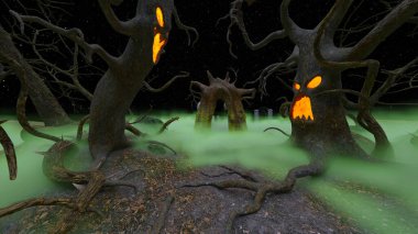 Ürkütücü ormanın 3 boyutlu canlandırması