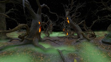 Ürkütücü ormanın 3 boyutlu canlandırması