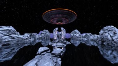 UFO 'nun 3B canlandırması.