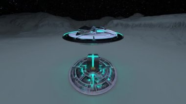 UFO 'nun 3B canlandırması.