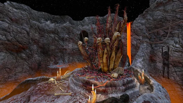 Canavar kalesinin 3 boyutlu canlandırması