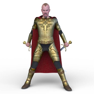 Bir şövalyenin 3 boyutlu canlandırması