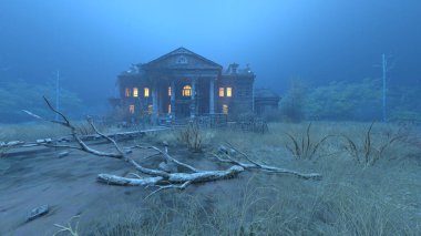 Ürkütücü malikanenin 3D canlandırması