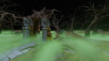 Ürkütücü ormanın 3 boyutlu canlandırması