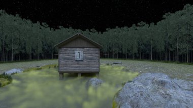 Kayıkhanenin 3 boyutlu canlandırması