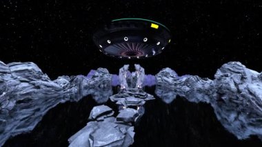 UFO 'nun 3B canlandırması.