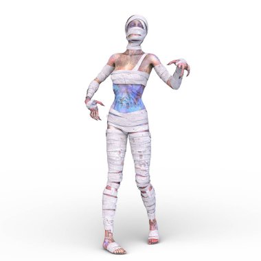 Üç boyutlu mumya kadın tasviri