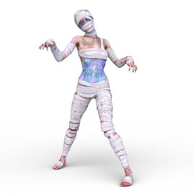 Üç boyutlu mumya kadın tasviri