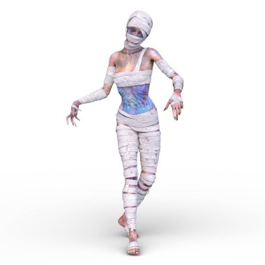 Üç boyutlu mumya kadın tasviri