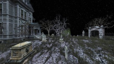 Ürkütücü malikanenin 3D canlandırması