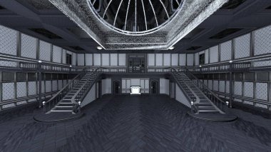 Ormandaki bir evin 3 boyutlu canlandırması