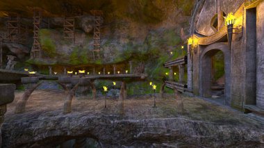 Yeraltı tapınağının 3 boyutlu canlandırması