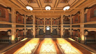 Zirvede sarayın 3 boyutlu canlandırması