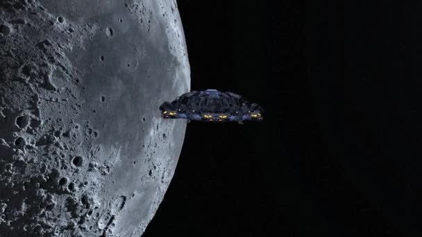Тривимірне Відображення Місяця — стокове відео