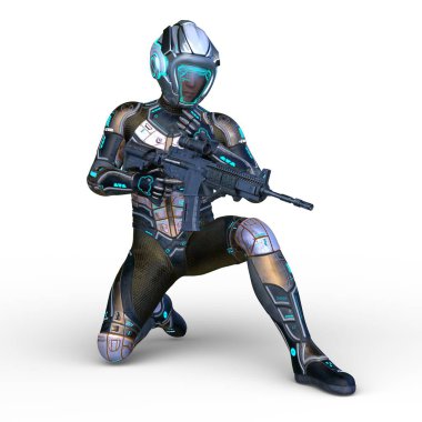 Bir siber adamın 3 boyutlu canlandırması