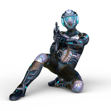 Bir siber adamın 3 boyutlu canlandırması