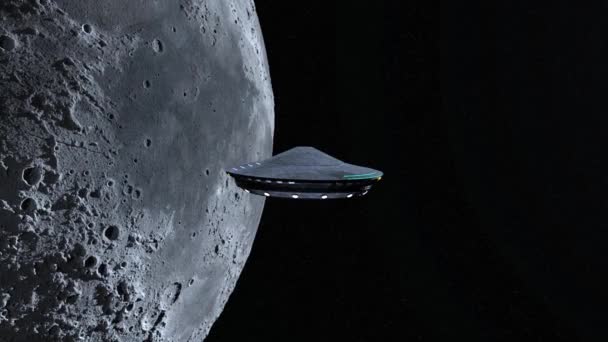 Тривимірне Відображення Місяця — стокове відео