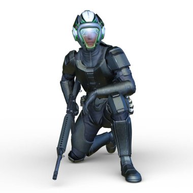 Bir siber adamın 3 boyutlu canlandırması