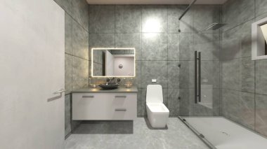 banyo 3D rendering
