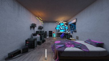 Gözlem odasının 3 boyutlu görüntülemesi