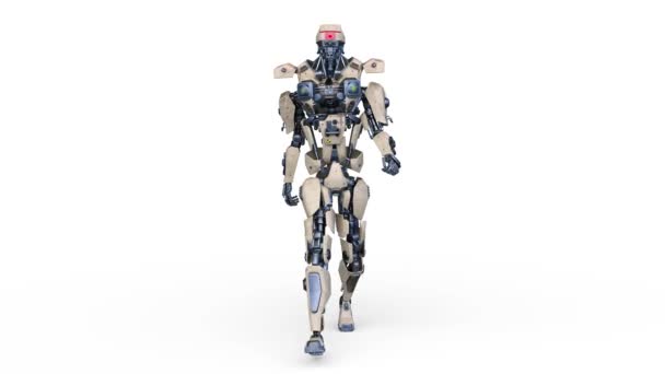 Rendering Robot Che Cammina — Video Stock