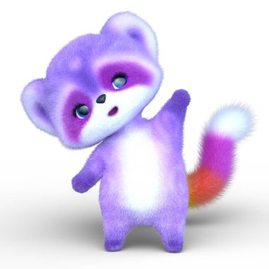 Bir rakunun 3 boyutlu canlandırması